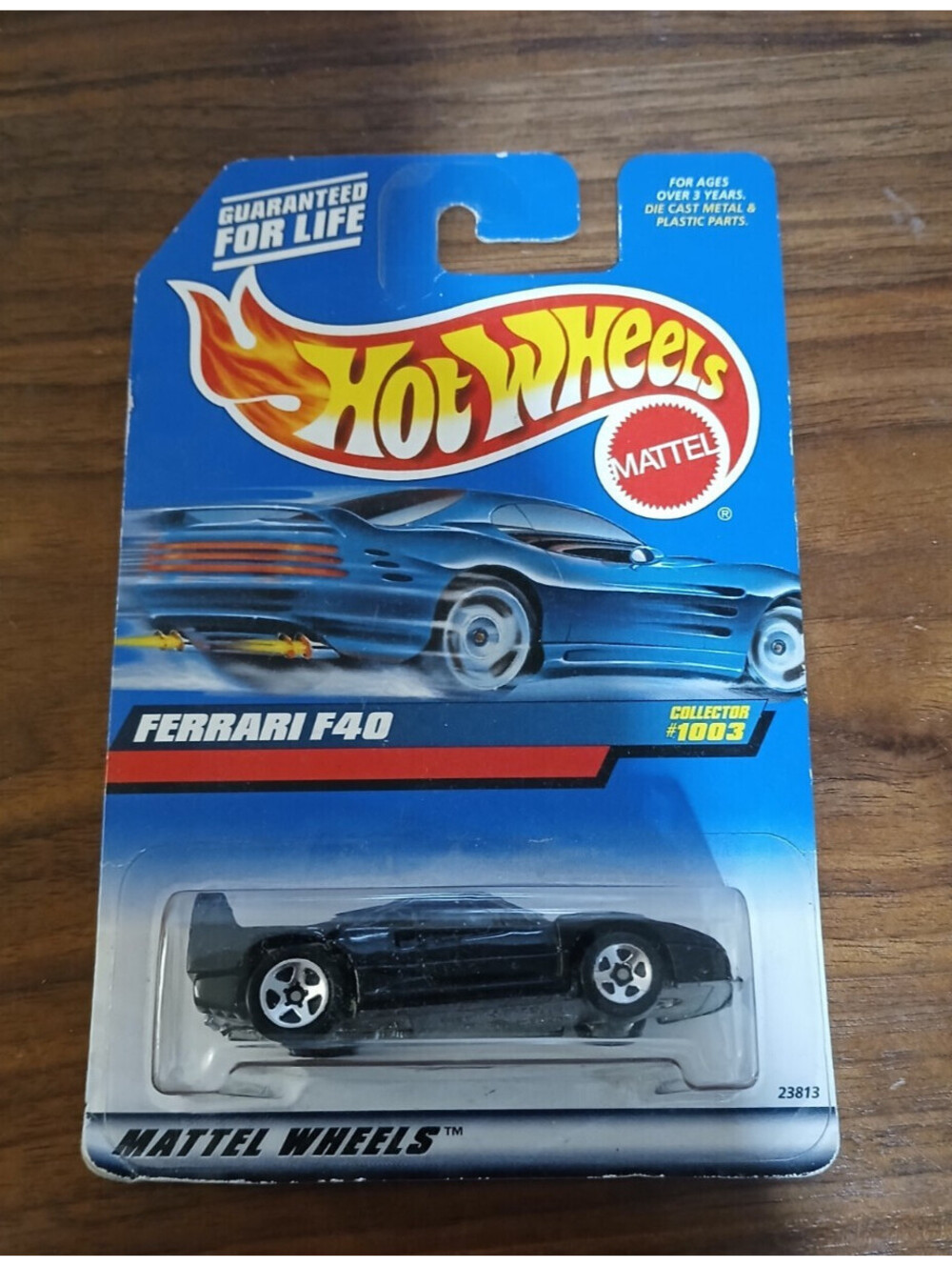 1999 Hot Wheels Black Ferrari F40 #1003